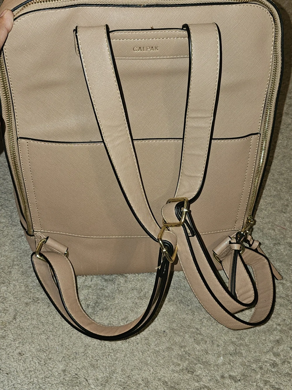 CALPAK Women's Blush Leather Backpack - Blush